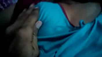 Busty indian boobs touched by stranger video