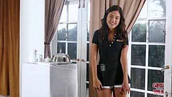 GIRLSGONEWILD - Young Hotel Employee Brings Us Breakfast Then Gets Naked video